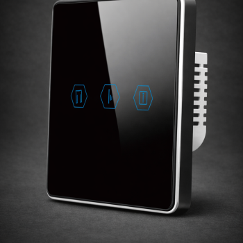 Flat Glass Zigbee Curtain Smart Wall Switch 16A