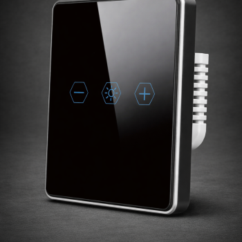 Flat Glass Zigbee Dimming Smart Wall Switch