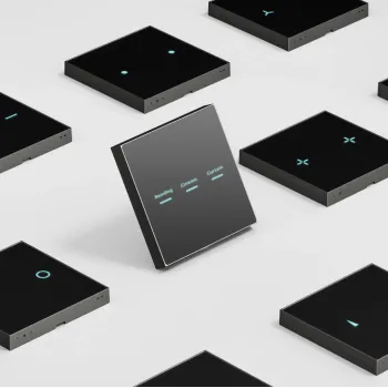 Nature Switch (MATTE) – Black AG Glass – Gray – 1 Way