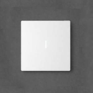 Nature Switch (MATTE) – White AG Glass – White – 1 Way