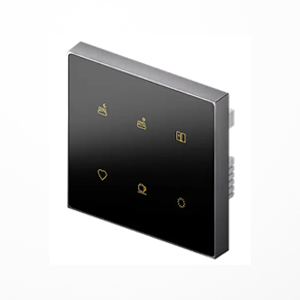 Nature Switch Scene Panel (6 Key)(Black AG Glass - Gray 3 way)