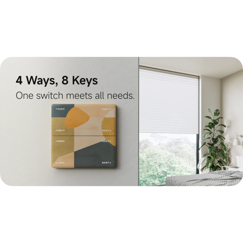 Smart Switch Air (8 Key 4 Way White)