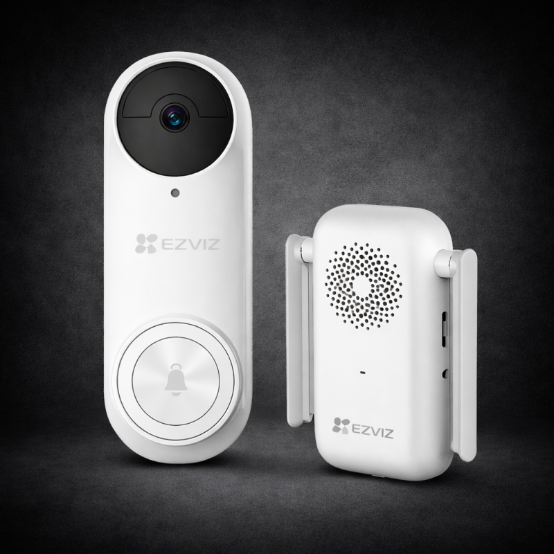 EZVIZ DB2 Pro Battery-Powered Video Doorbell Kit (2K⁺)