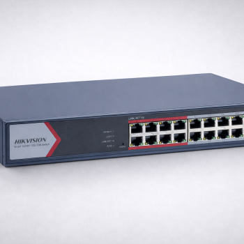 Hikvision 16-Port Fast Ethernet Smart PoE Switch