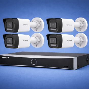 Hikvision 4-Camera 4MP Security Package with 4-Channel PoE NVR, CAT6 Cabling & Free Installation
