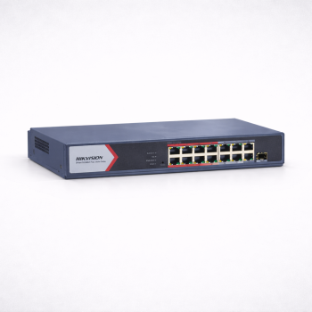 Hikvision 16-Port Fast Ethernet Smart PoE Switch