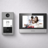 طقم هاتف باب مرئي IP من Hikvision مع شاشة داخلية 7 بوصات وقارئ بطاقات