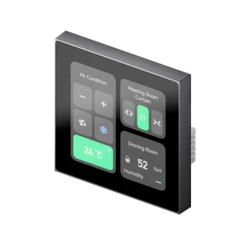 Nature Mini PRO Thermostat – Grey – Smart HVAC Control Panel